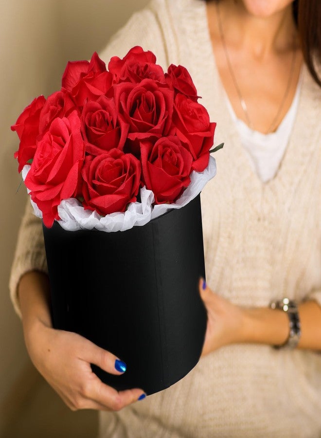 Resholder 8 Pack Valentines Round Nesting Gift Black Boxes with Lids for Presents Assorted Sizes Gift Wrap Boxes for Christmas Arrangements Bridesmaid Wedding Birthday Party Favor - Image 4